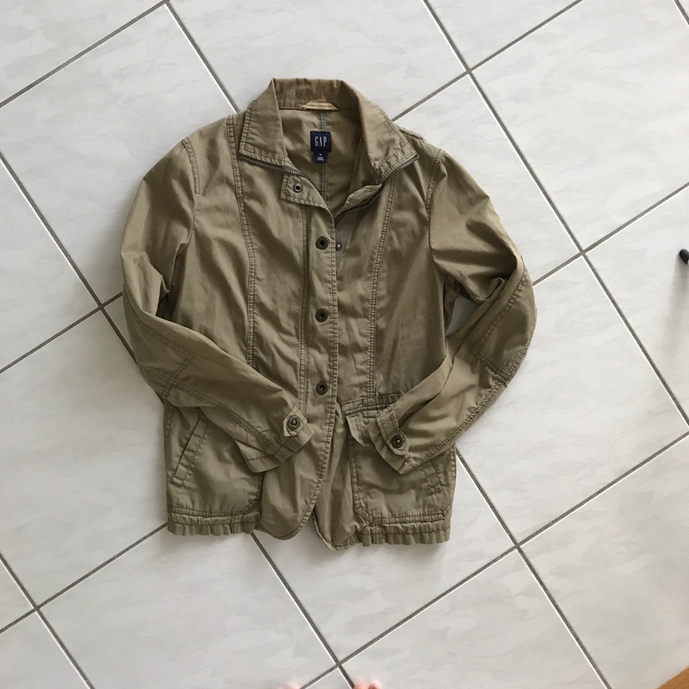 GAP Utility Jacket in Light Army Green/Khaki
